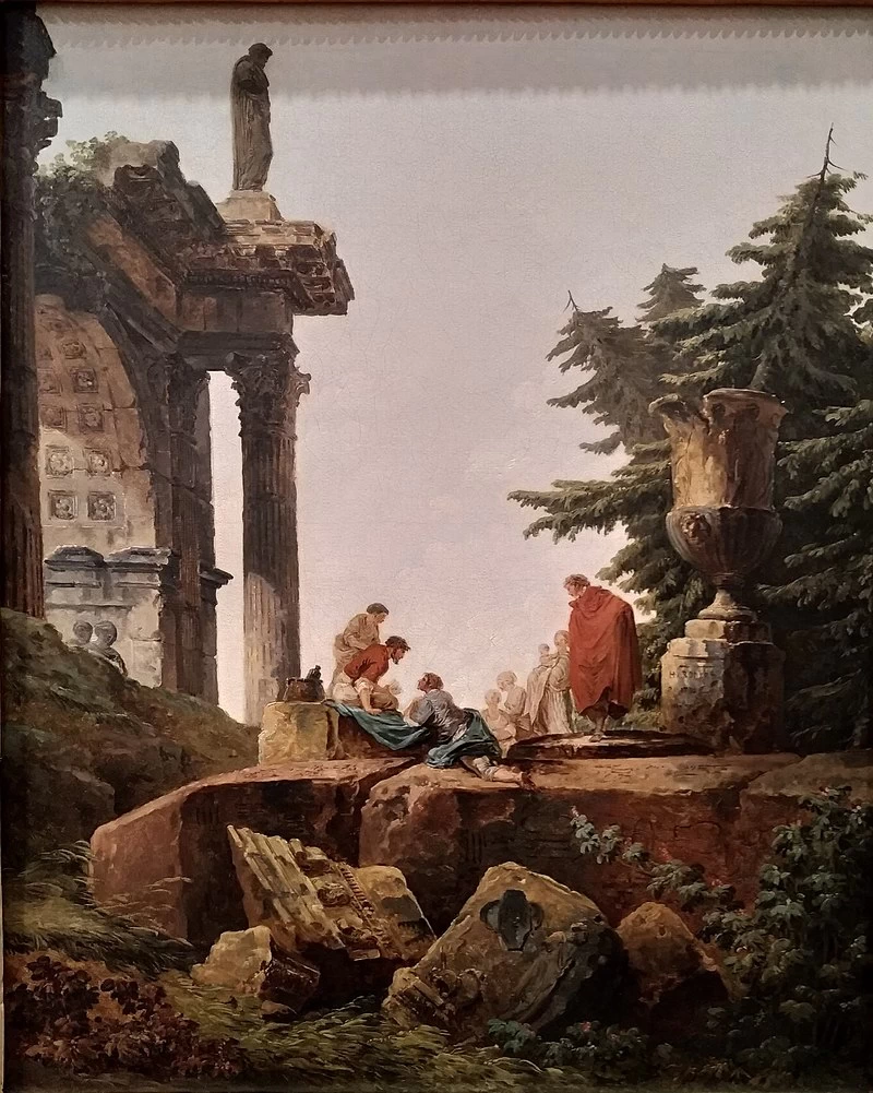 Rovine dell'arco di trionfo - Louvre, Parigi